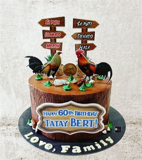 sabong design|SABONG THEME CAKE .